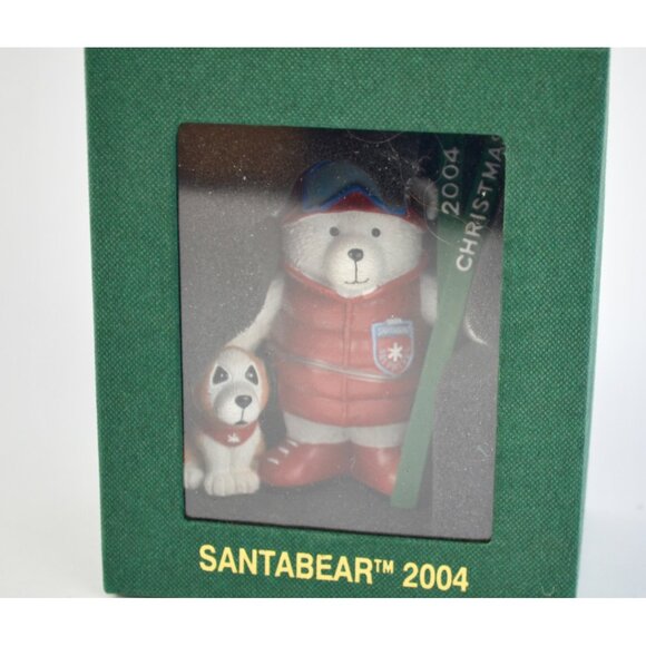 Santabear 2004 Marshall Field's Bear Ornament Vintage New - Picture 2 of 4